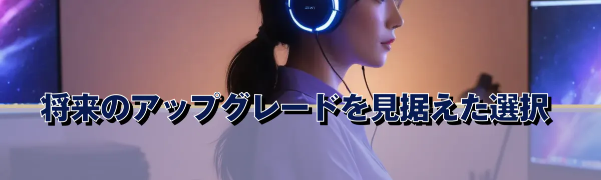 将来のアップグレードを見据えた選択