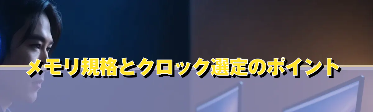メモリ規格とクロック選定のポイント