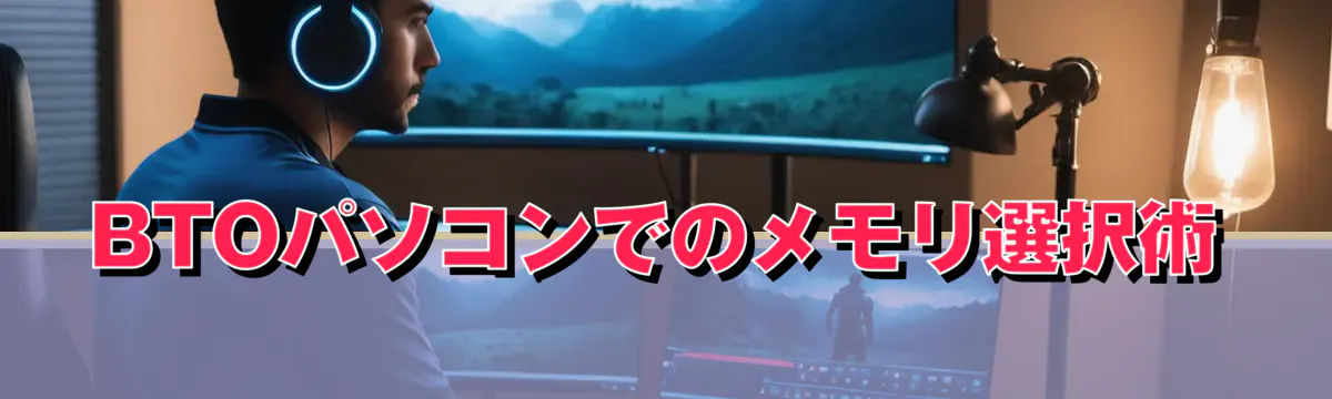 BTOパソコンでのメモリ選択術
