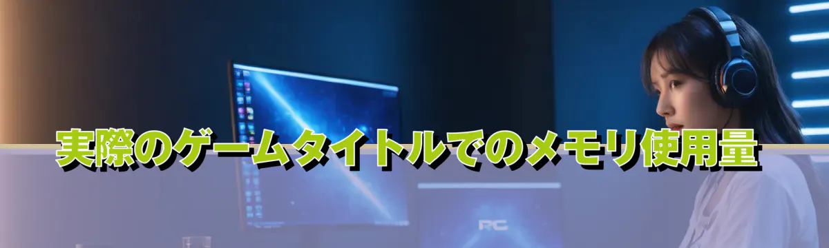 実際のゲームタイトルでのメモリ使用量