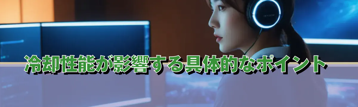 冷却性能が影響する具体的なポイント