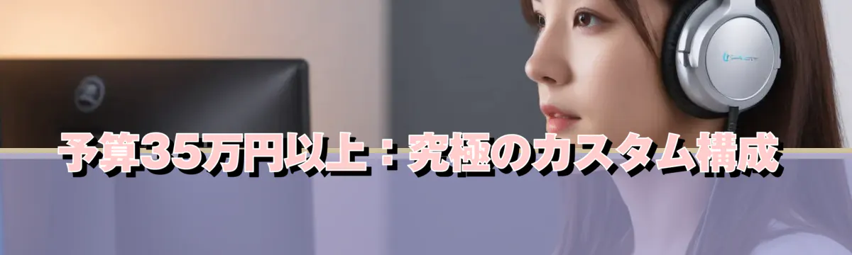 予算35万円以上：究極のカスタム構成