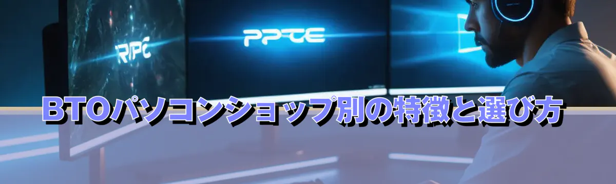 BTOパソコンショップ別の特徴と選び方