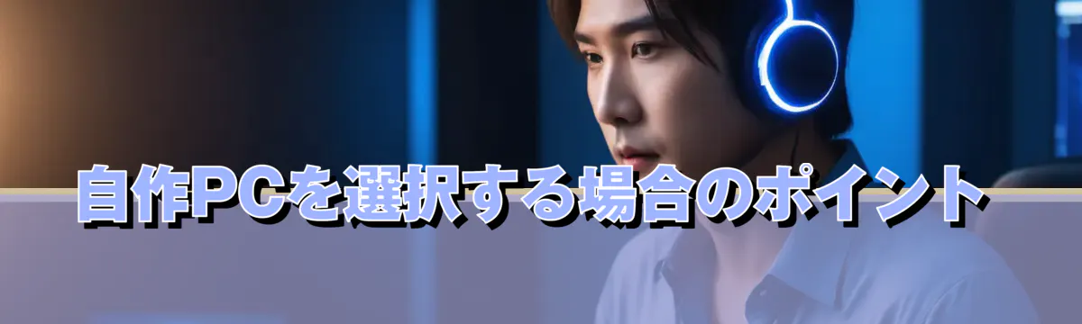 自作PCを選択する場合のポイント