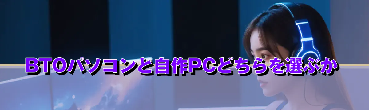 BTOパソコンと自作PCどちらを選ぶか