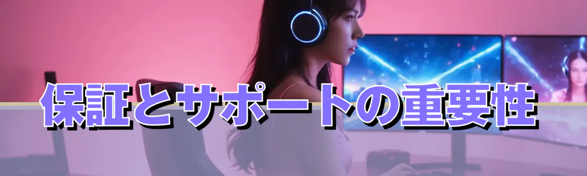 保証とサポートの重要性