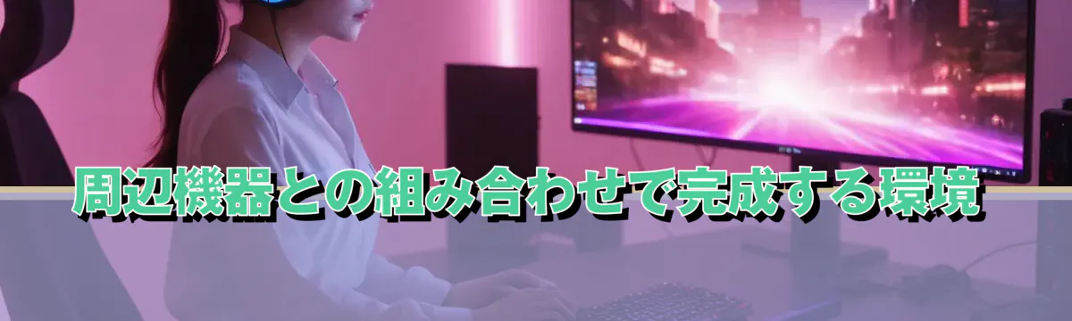 周辺機器との組み合わせで完成する環境