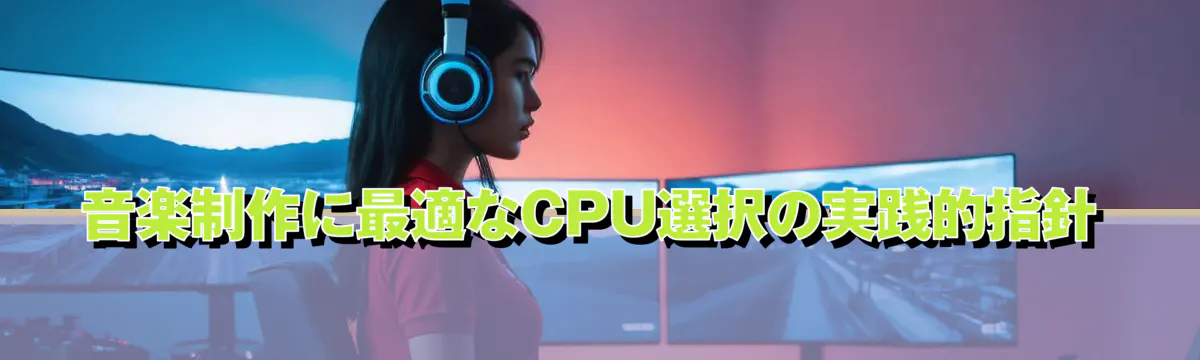 音楽制作に最適なCPU選択の実践的指針