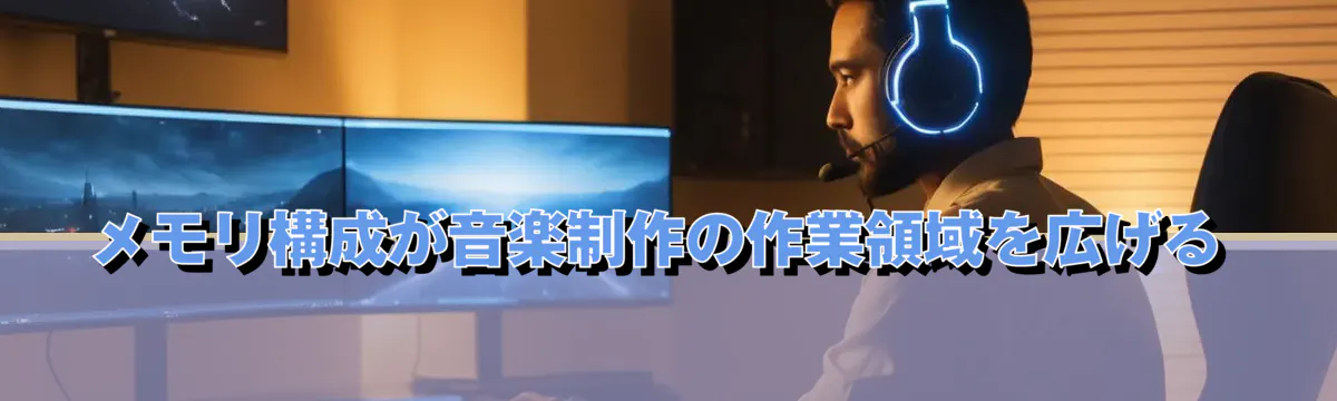 メモリ構成が音楽制作の作業領域を広げる
