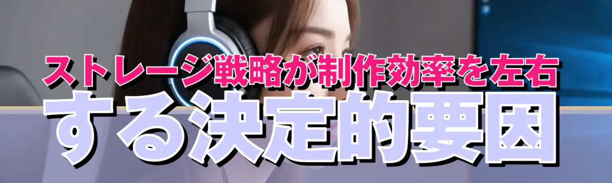 ストレージ戦略が制作効率を左右する決定的要因