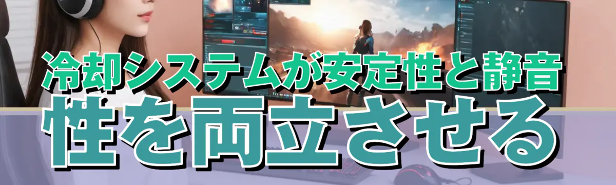 冷却システムが安定性と静音性を両立させる