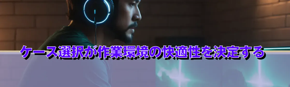 ケース選択が作業環境の快適性を決定する