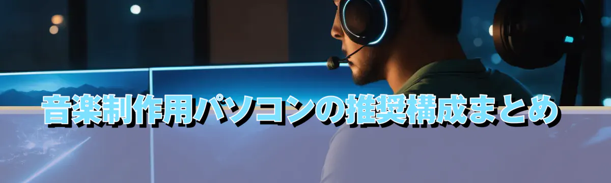 音楽制作用パソコンの推奨構成まとめ