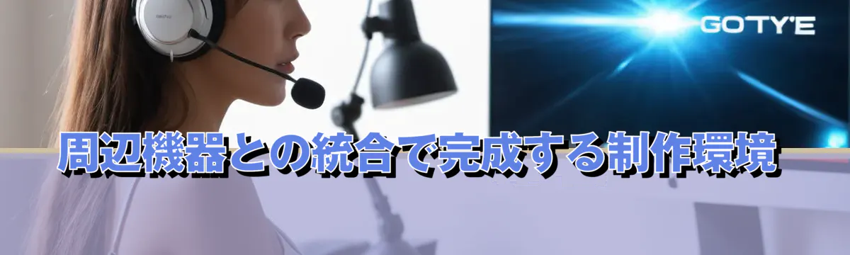 周辺機器との統合で完成する制作環境