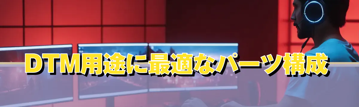 DTM用途に最適なパーツ構成