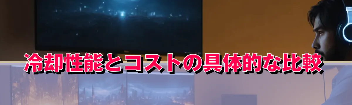 冷却性能とコストの具体的な比較