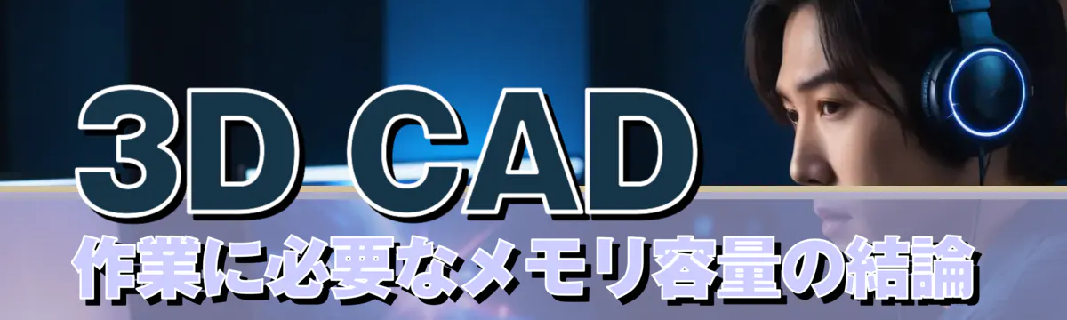 3D CAD作業に必要なメモリ容量の結論