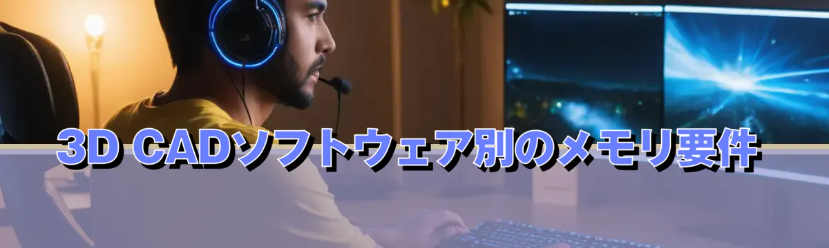 3D CADソフトウェア別のメモリ要件