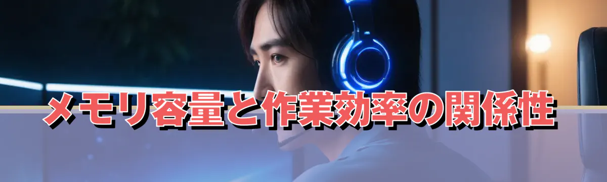 メモリ容量と作業効率の関係性