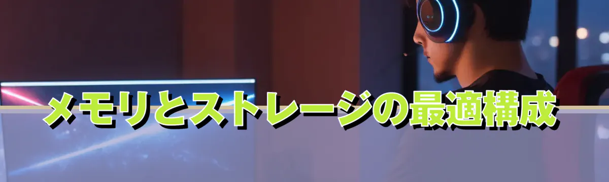 メモリとストレージの最適構成