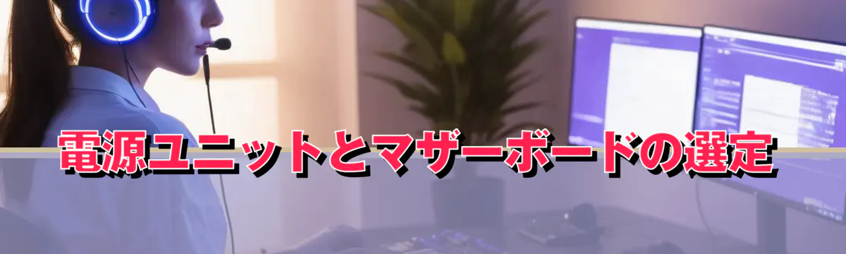 電源ユニットとマザーボードの選定