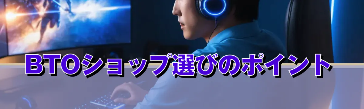 BTOショップ選びのポイント