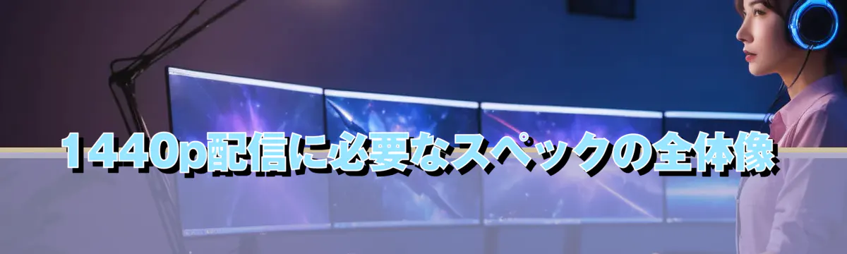 1440p配信に必要なスペックの全体像
