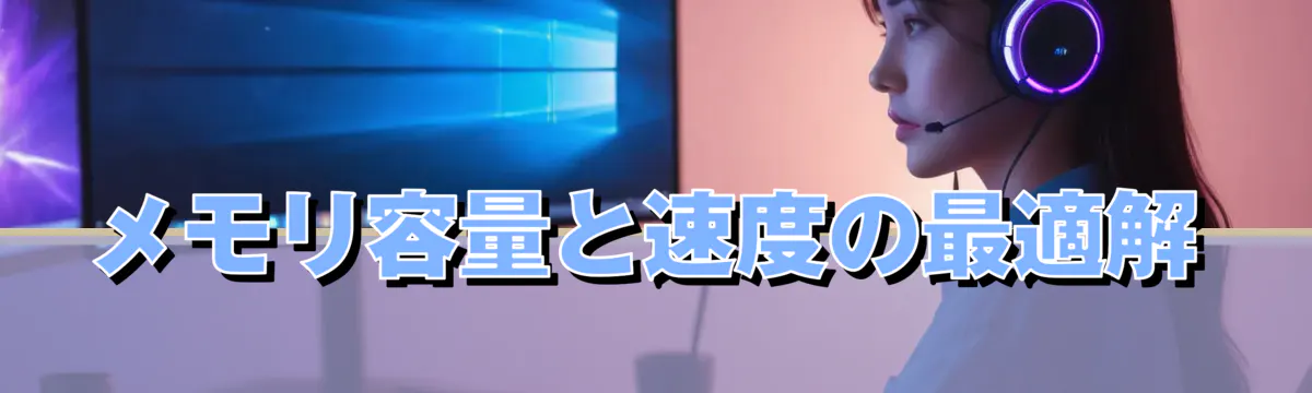 メモリ容量と速度の最適解