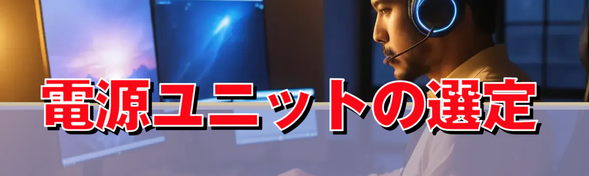 電源ユニットの選定