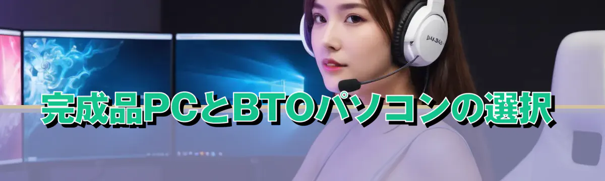 完成品PCとBTOパソコンの選択