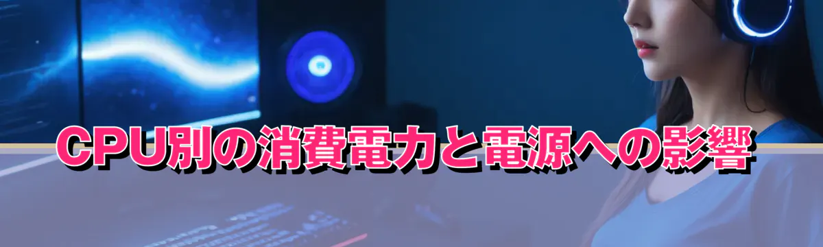 CPU別の消費電力と電源への影響