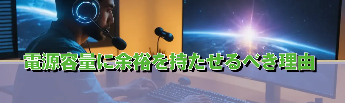 電源容量に余裕を持たせるべき理由