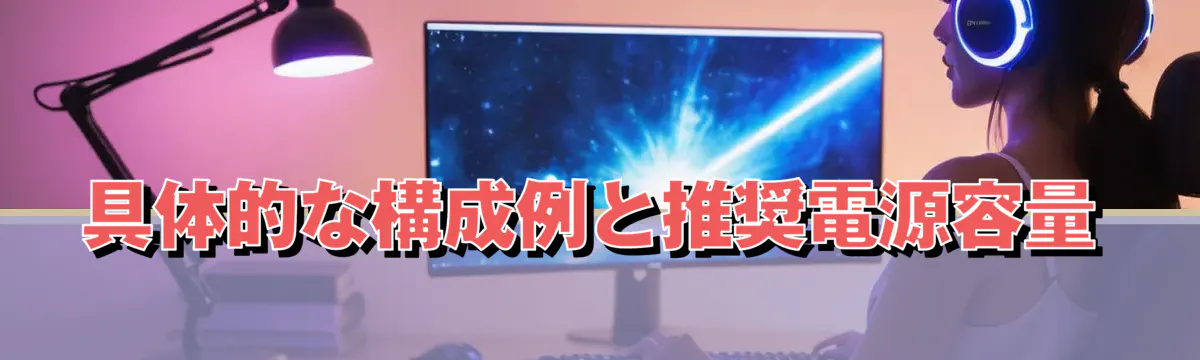 具体的な構成例と推奨電源容量