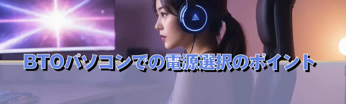 BTOパソコンでの電源選択のポイント