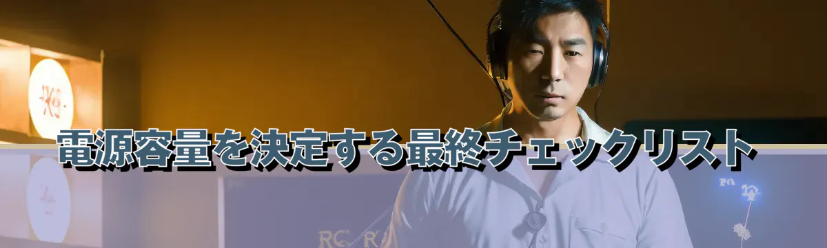 電源容量を決定する最終チェックリスト
