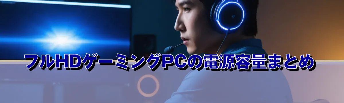 フルHDゲーミングPCの電源容量まとめ