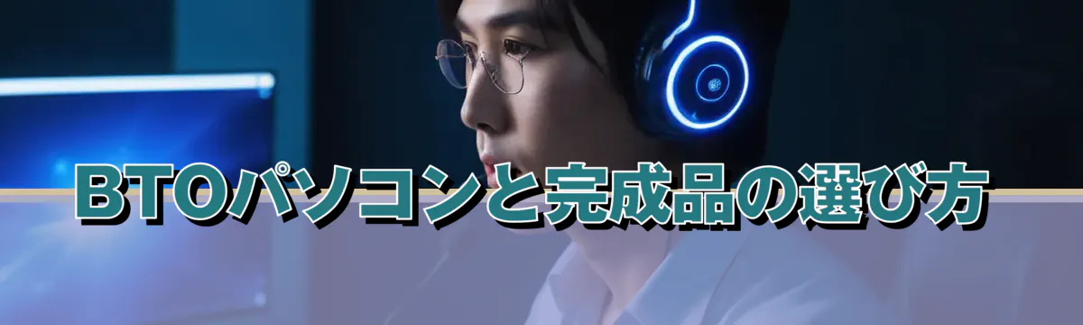 BTOパソコンと完成品の選び方