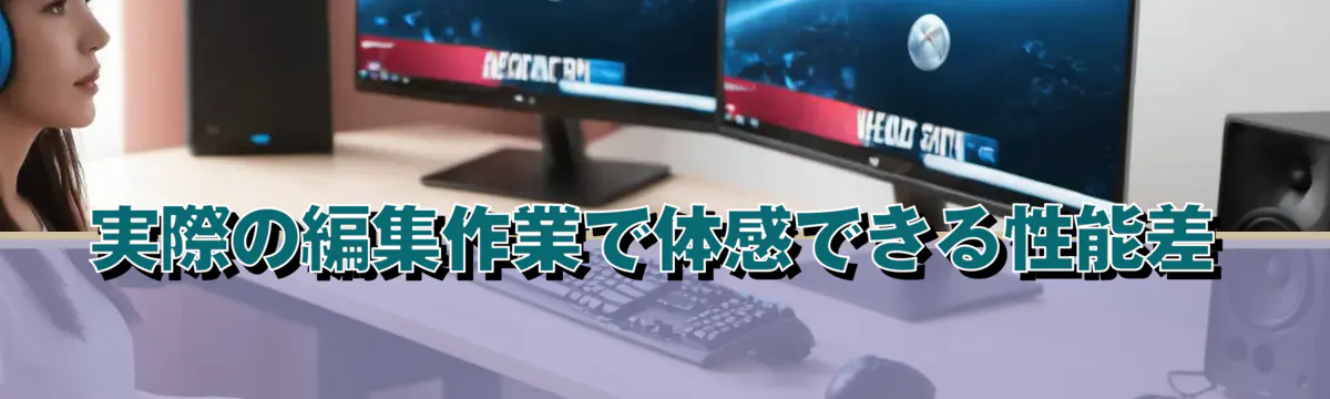 実際の編集作業で体感できる性能差