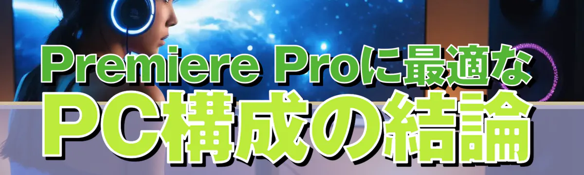 Premiere Proに最適なPC構成の結論