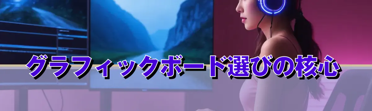 グラフィックボード選びの核心