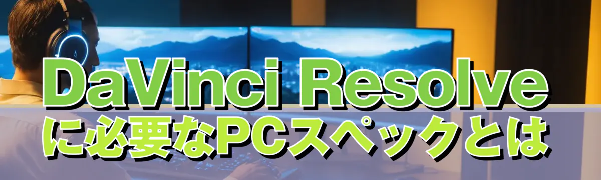 DaVinci Resolveに必要なPCスペックとは
