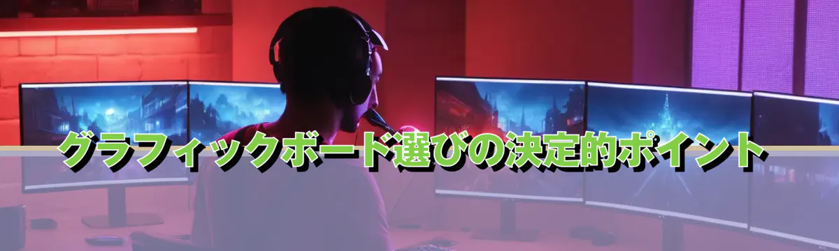 グラフィックボード選びの決定的ポイント