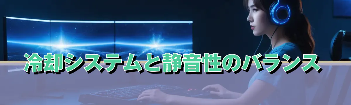 冷却システムと静音性のバランス