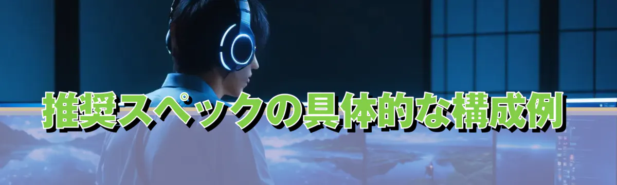 推奨スペックの具体的な構成例