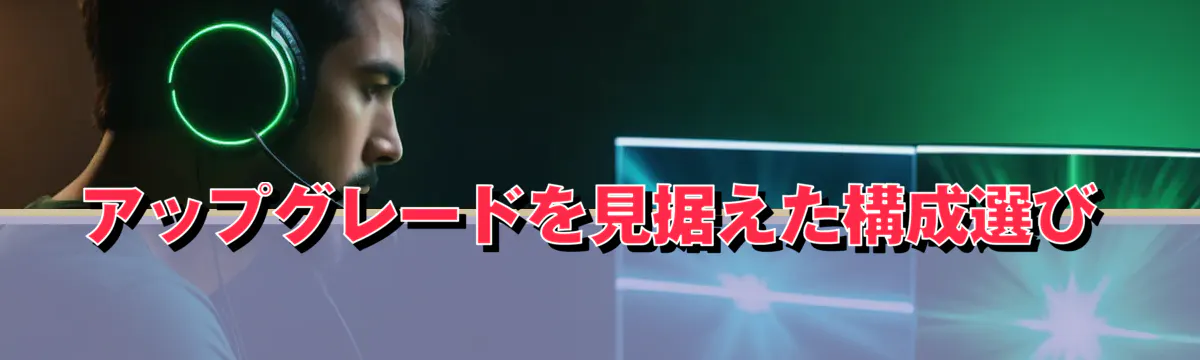 アップグレードを見据えた構成選び