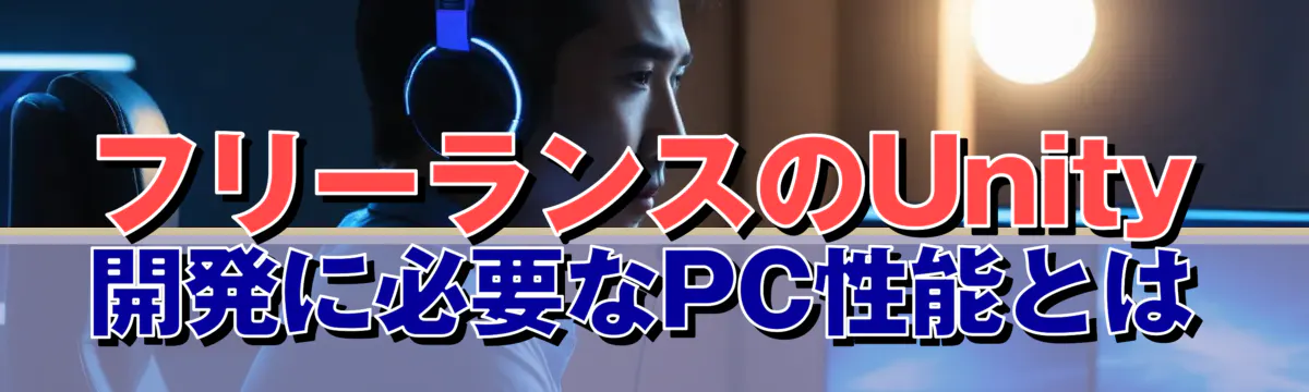 フリーランスのUnity開発に必要なPC性能とは