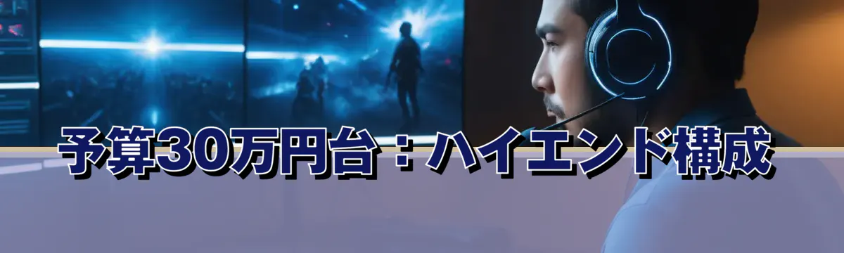 予算30万円台：ハイエンド構成