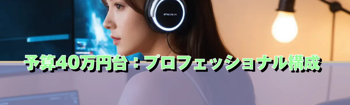 予算40万円台：プロフェッショナル構成