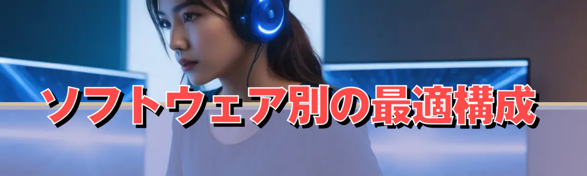 ソフトウェア別の最適構成