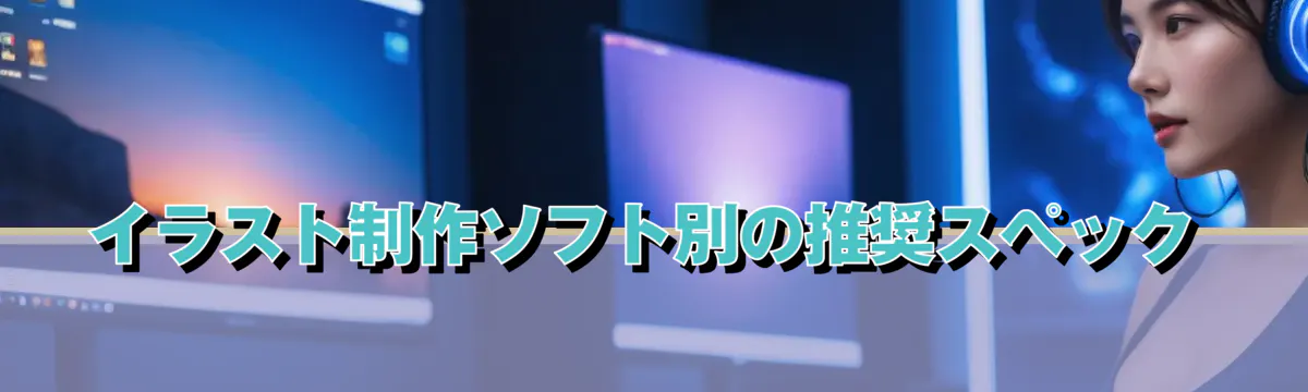 イラスト制作ソフト別の推奨スペック